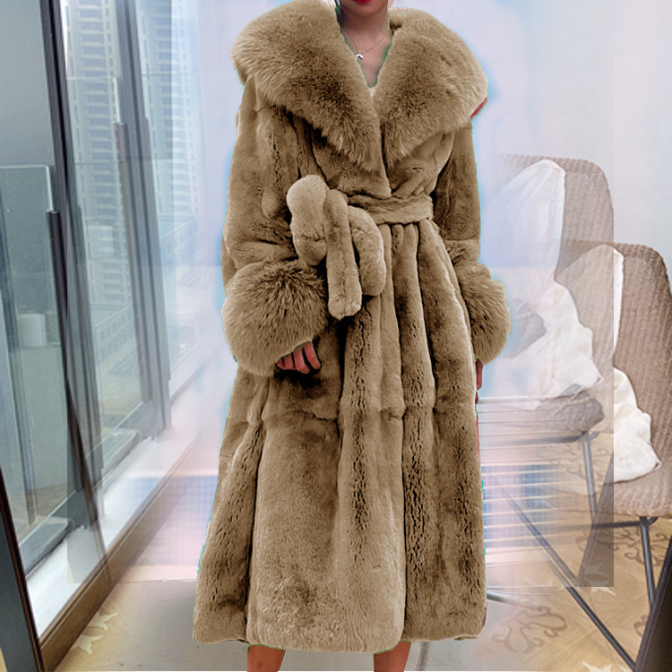 Winter Women Long Faux Fur Coat - Thick & Warm Mink Jacket