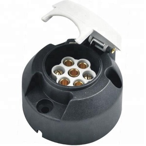 Oem <span class=keywords><strong>7</strong></span> Pin <span class=keywords><strong>Trailer</strong></span> ổ cắm kết nối 12V không thấm nước cho xe tải, rvs, xe ô tô, thuyền, Rơ moóc phong cách Châu Âu - Product Image 4