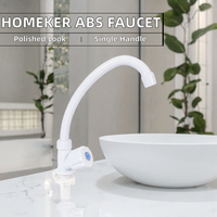 Robinet monocommande professionnel pour cuisine et salle de bain, en ABS chromé, haute qualité, pour montage sur plan, vente en gros usine