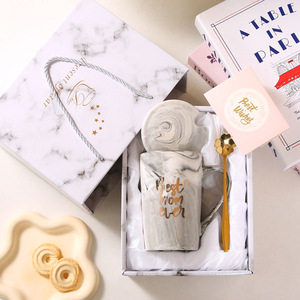Wholesale Marble Ceramic Cup Best Mom Ever Coffee Mug with Gift Box - Product Image 6