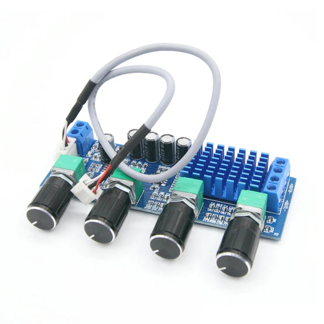 XH-M577 TPA3116D2 Audio High Power Tone Op Amps DC 12-24V Dual-channel Stereo 2 X 80W Digital Amplifier Board B4-003