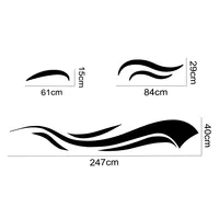 Venta caliente 150cm RV pegatina árbol calcomanía montaña escena coche pegatina bosque vinilo gráfico Kit RV remolque coche deporte DIY Accesorios