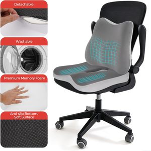 Multi-function Orthopedic Seat Cushion Memory Foam Coccyx Pain Relief Office Chair Ergonomics Lumbar Cushion - Product Image 5