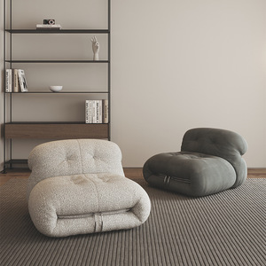 ATUNUS-sofá italiano de sala de estar, silla <span class=keywords><strong>Soriana</strong></span> sin brazos, sillón de pana de tela naranja, sillón reclinable individual - Product Image 1