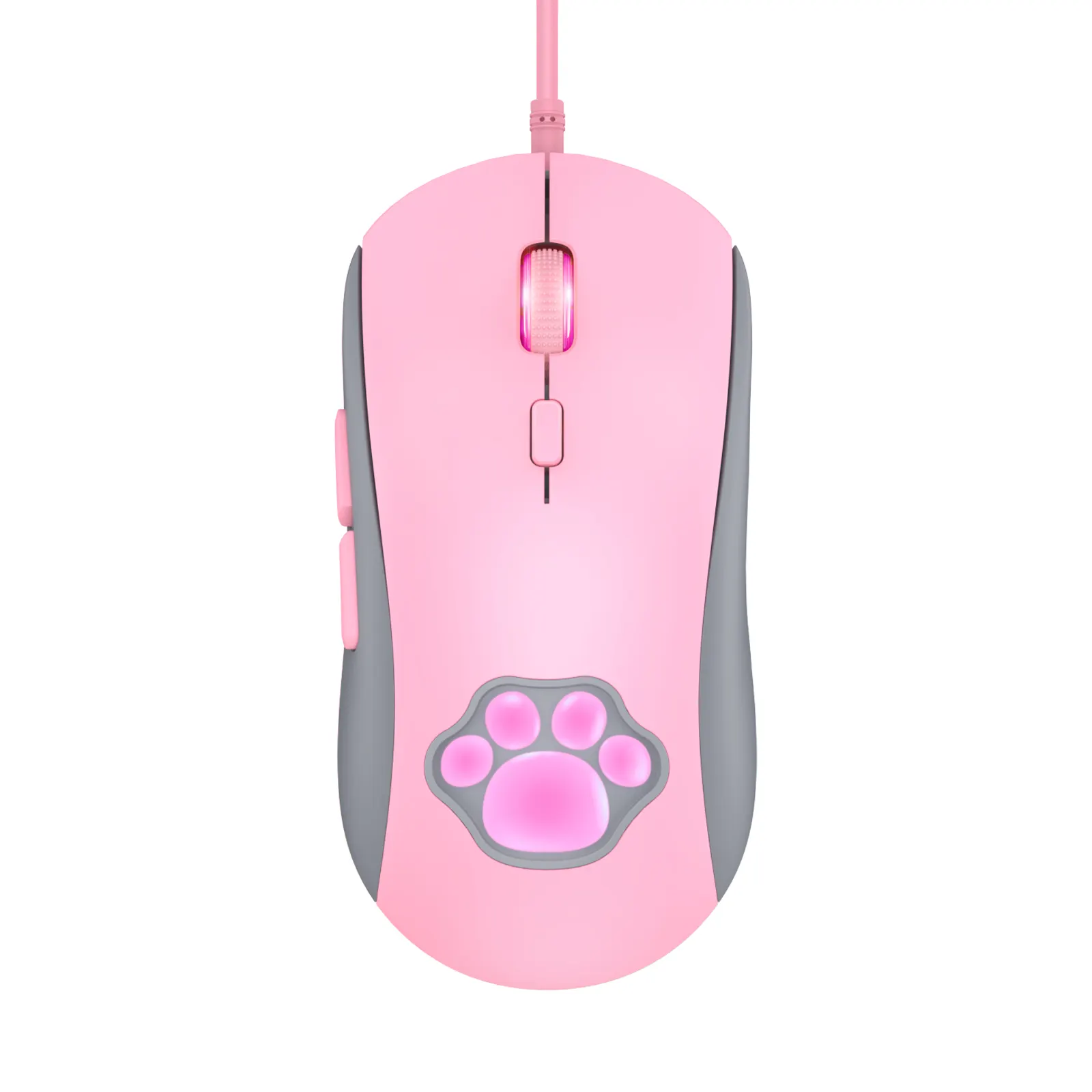 Cw918 USB Pink Wired Mouse Benutzer definiertes Logo 1200 Dpi Wired Adjusta ble Gaming Honig kamm Maus Shell Computer Maus Marken mit Kabel