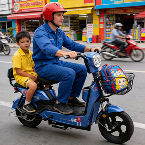 Modelos Explosivos: Scooter Eléctrico de 48v 350w, Bicicleta Eléctrica con Neumático de Vacío de 14 Pulgadas y 2 Asientos para Adultos, Jinying, Nuestra Fábrica Produce Productos de Alta Calidad - Product Image 1