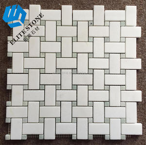 Mosaïque de marbre moderne à jet d'eau 10 mm, carreaux muraux et de sol verts pour la décoration intérieure des salles de bain d'hôtel - Product Image 5