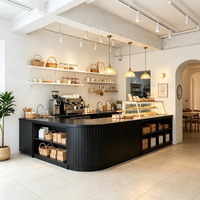 Ensemble de meubles de restaurant et de café modernes sur mesure, table et chaises de salle à manger commerciales complètes pour hôtel, café
