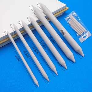 Art Kreation PS06 Fournitures d'art Estompes à dessin en papier, craie, pastels, fusain de saule, blanc, lot de 6 estompes de mélange - Product Image 1