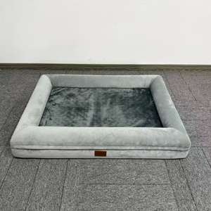 Cama para Perro Clásica de Lujo, Ecológica y Cómoda, con Diseño Rectangular de Espuma Sólida, Funda Extraíble y Lavable, para Uso en Interiores - Product Image 2