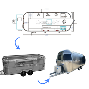 Oferta DE FÁBRICA DE China Camión de comida móvil de fibra de vidrio a la venta Nuevo modelo Remolque de comida de tamaño pequeño con personalización de logotipo - Product Image 1
