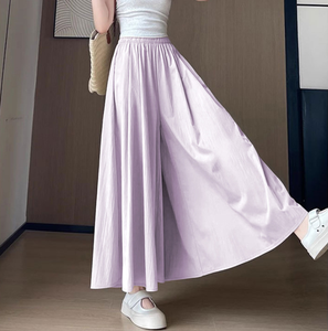 2025กระโปรงยาวเอวสูงสำหรับห้อย, กระโปรงยาวครึ่งเอวสำหรับใส่ในฤดูร้อนกระโปรงกางเกงขากว้างขนาดพลัสไซส์สไตล์ใหม่ - Product Image 2