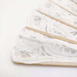 Abanico de Mano de Seda de Bambú de 21 cm como Regalo Souvenir, Abanico de Encaje - Product Image 5