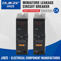 Disjoncteur différentiel miniature 1P+N de 27 mm à brancher, type RCBO, pour la protection contre les fuites à la terre, interrupteur domestique à courant résiduel micro