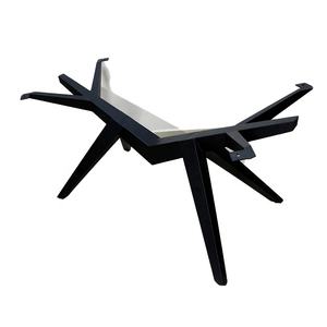 Vente à chaud de pieds de table de cheval de Troie en métal au design moderne meubles de salle à manger en fer noir pour le bureau ou la chambre à coucher à l'hôpital - Product Image 1