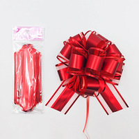 Fleurs en tulle métallique mat en plastique, nœuds papillon pour la décoration de la maison, cadeau de Noël, ruban d'emballage floral