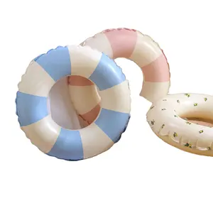 Flotadores De Swim yüzmek daire koltuk tüp PVC şerit yetişkin çocuk yüzmek tropikal havuz halka şamandıra sal