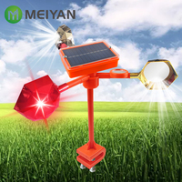 Répulsif Solaire Rotatif Anti-Oiseaux Robuste à Pince en U, Réfléchissant Clignotant à 360°, Dissuasion Anti-Nuisibles pour Utilisation Multi-Scènes