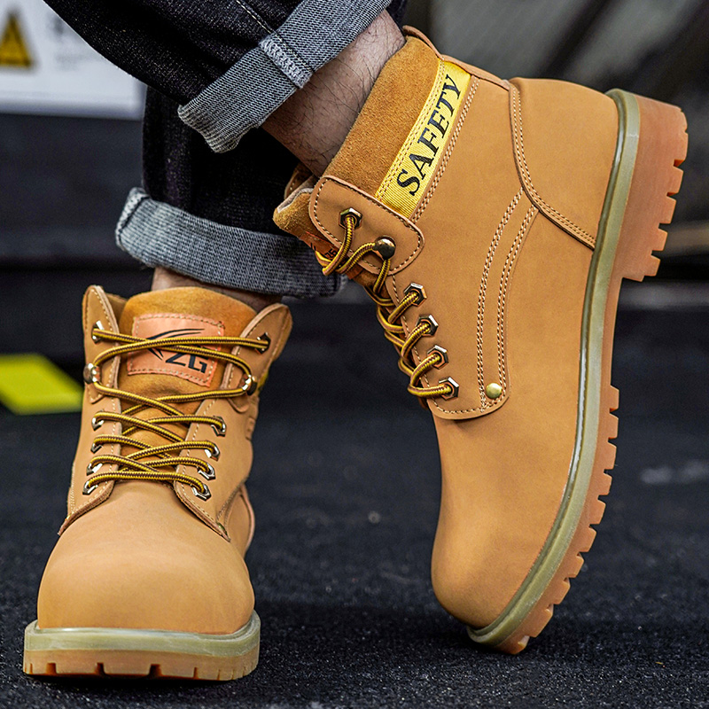 Shop for Fashion Yellow Safety Boots Durable Stylish