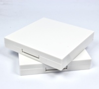 Boîte vide pour fard à paupières, étui carré pour blush et contour, conteneur de palette de cosmétiques, étui personnalisé pour palette de fard à paupières avec miroir