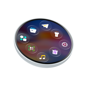 Pin de exhibición de insignias BJ01 con botón LED dinámico cibernético, insignia coleccionable con pantalla táctil, regalo para fans, ideal para amigos - Product Image 3
