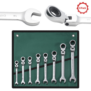 Clé à cliquet à tête flexible de haute qualité Xiaoyi, clé à cliquet de qualité industrielle CRV, clé combinée, outils de réparation à domicile - Product Image 6