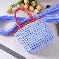 Rattan synthétique tissé de 5 mm, 250 g, imitation osier plat pour le tressage, le tricotage, les sacs, les paniers, les chaises, les meubles de patio, les loisirs créatifs, motif floral
