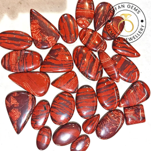 Venta al por mayor de lotes de cabochones de jaspe piel de serpiente 100% natural hechos a mano, gemas sueltas de formas mixtas para la fabricación de joyas, cabochones de cristal de jaspe. - Product Image 4