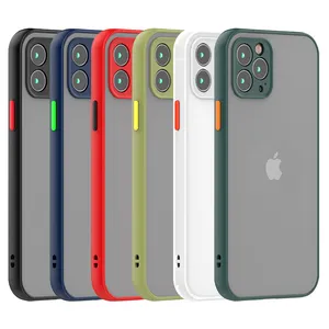 Frosted skin For iphone13 12 11 XR XS 7 8 Pro Max Plus comfortable Mobile phone case accessories tpu pc 2 in 1 back cover