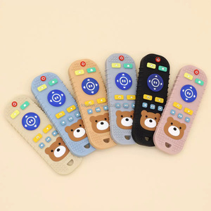 Jouet à mâcher doux anti-morsure <span class=keywords><strong>en</strong></span> silicone de qualité alimentaire pour bébé, motif dessin animé, télécommande, pour la dentition - Product Image 1