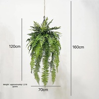 Plante artificielle suspendue d'intérieur, type fougère, écologique, légère, durable, verdure suspendue pour la décoration intérieure