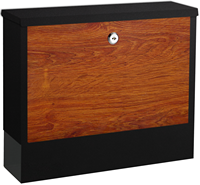 Boîte aux lettres en métal moderne de haute qualité Boîte aux lettres en acier murale durable avec serrure pour usage résidentiel à la maison ou à l'appartement