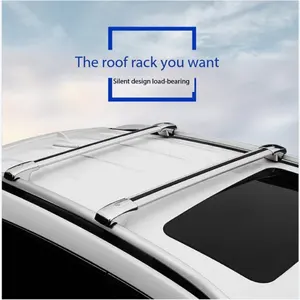 Attraverso le rotaie del tetto della barra del bagagliaio dell'auto universale portabagagli per auto