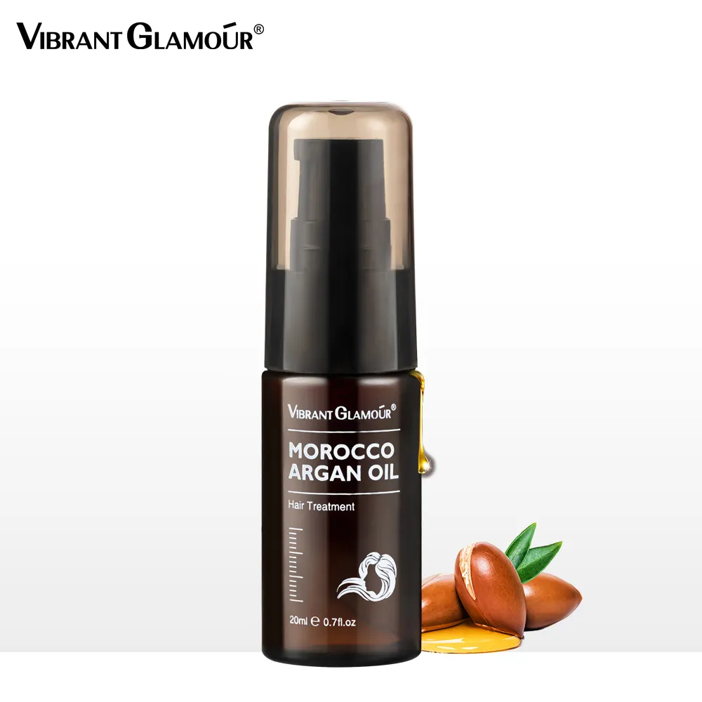 Glamour vibrante trattamento a base di erbe per capelli olio anticaduta Unisex nutriente riparazione estratto di Ginseng cura dei capelli olio di argan marocco