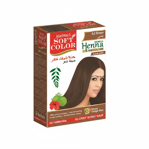 Color de cabello de Henna de hierbas orgánicas para cabello castaño nutritivo y control de caspa Objetivos de cabello gris y fortalece las raíces - Product Image 1