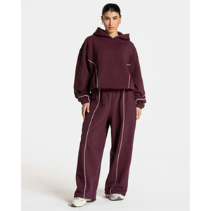 Ensemble de jogging deux pièces pour homme, imprimé, hiver 2025, respirant, séchage rapide, polyester/coton, vêtements de rue, survêtement - Product Image 2