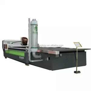 Máquina de corte digital de tecido para roupas cnc, cortador de cama plana