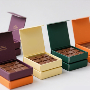 Tùy Chỉnh Giấy Sang Trọng Bao Bì Sô Cô La Kẹo Hộp Với Divider Hộp Cho 4 6 8 12 16 20 32 Mảnh Sô Cô La Bao Bì - Product Image 5