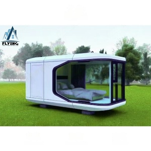 Casa Contenedor Cápsula Espacial Verde Personalizada de 20 y 40 pies, Lujo Prefabricado, Oficina Portátil, Tienda, Villa, <span class=keywords><strong>Cabaña</strong></span> para Hotel - Product Image 3