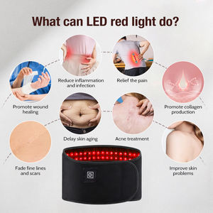 Cinturón de Terapia de Luz Roja Portátil, 60 LED, 660nm 850nm, Doble Longitud de Onda, Sensación de Calor, Batería de 5000mAh, Temporizador, Masajeador - Product Image 5