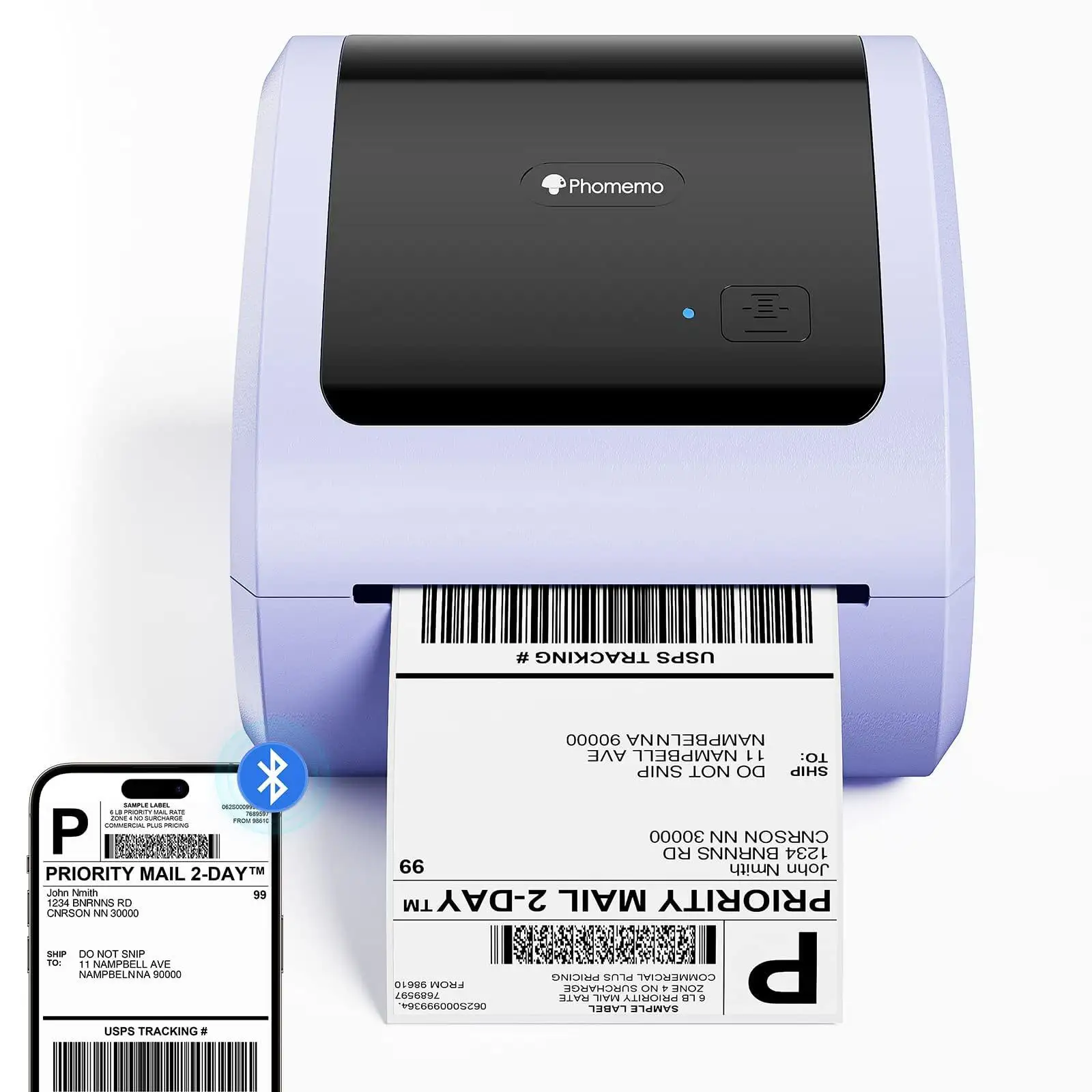 Phomemo D520 table Printer 203DPI Rechargeable Portable BT Label Sticker Printer wide forma thermal printer For office