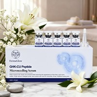 Kit de Soins Visage Anti-Âge et Raffermissant au Peptide de Cuivre Bleu Fermenté GHK-Cu : Nettoyant, Tonique, Sérum, Crème et Masque