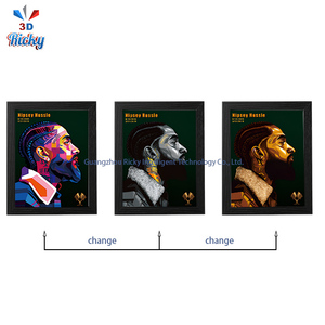 Ricky 3D Poster Holographic Âm Nhạc Sóng 3D Nhựa Nghệ Thuật-Buổi Hòa Nhạc Hiệu Lực Sân Khấu Với Soundwave Kết Cấu Cho Những Người Yêu Thích Âm Thanh Tường Trang Trí Nội Thất - Product Image 3