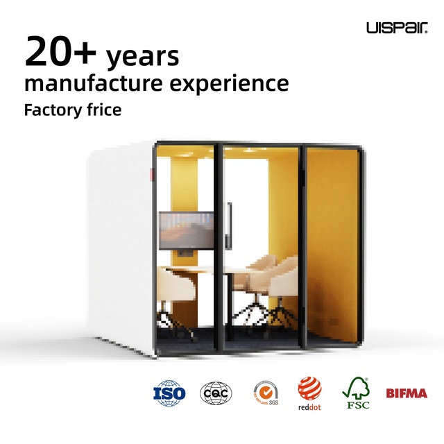 Office Meeting Booth Soundproof Office Pod with 28-35dBnoise Reduction Silent Pod Privacy Pod for Conferences and Office Meeting