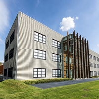 Edificio de Oficinas Modular con Estructura de Acero Comercial, Diseño BIM 3D Llave en Mano, Alto Retorno de la Inversión, Montaje Rápido