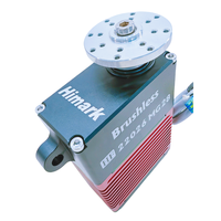 Servomoteur sans balais Himark HF22026MG avec retour d'information 220kgf.cm 0.26s/60 °   Servomoteur entièrement métallique 28V PWM+UART 191,4 Lbf-In 1,38 pouces pour avions RC