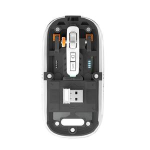 In Stock Fast Delivery Slim Souris Tri-Mode Rechargeable Transparent Silent Cordless Computer bluetooth Wireless <b>Mouse</b> - Product Image 2