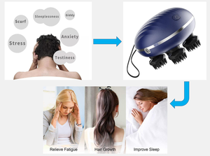 LM-2203 Scalp Stress Relaxar Amassar Cabelo Massagem Alívio da Dor Cabeça Profunda Massagem de Percussão para Ombro, Perna Pé, Músculos - Product Image 4