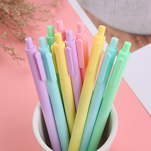 Stylo à bille en plastique recouvert <span class=keywords><strong>de</strong></span> caoutchouc X708, vente chaude, multicolores, bon marché, macaron, mignon, stylo cadeau coloré - Product Image 2