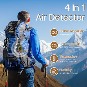 4 in 1 taşınabilir karbon dioksit dedektörü CO Alarm kamp seyahat için hava kalitesi monitör - Product Image 3